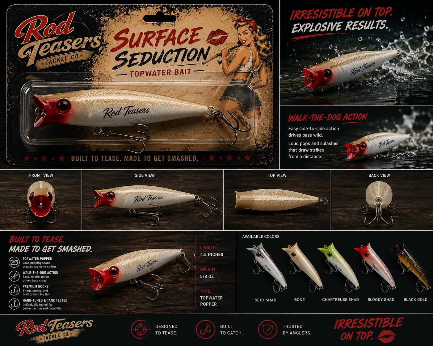 Surface Seduction™ Topwater Walking Bait